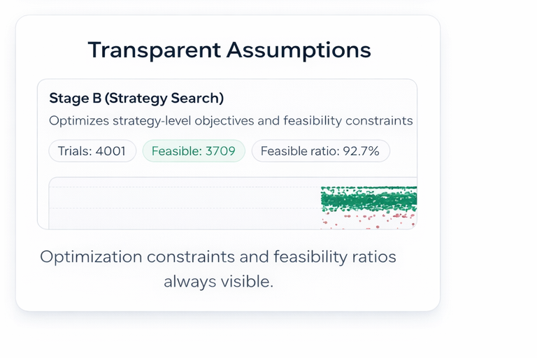 Transparent methodology validation snapshot